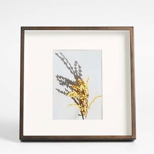 Crate&Barrel Brushed Antique Bronze 5x7 Picture Frame